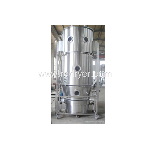 The pharmaceutical industry in a fluidized bed granulator